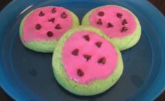 Watermelon Cake Mix Cookies