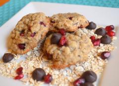 Dark Chocolate Pomegranate Cookies