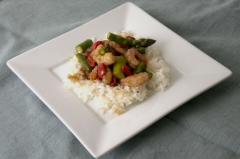 Shrimp and Asparagus with Goji Berries